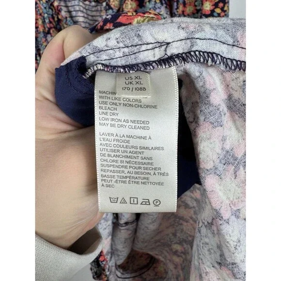 Free People Show Me Love Linen Blend Romper Size XL Off The Shoulder Floral - Picture 8 of 11